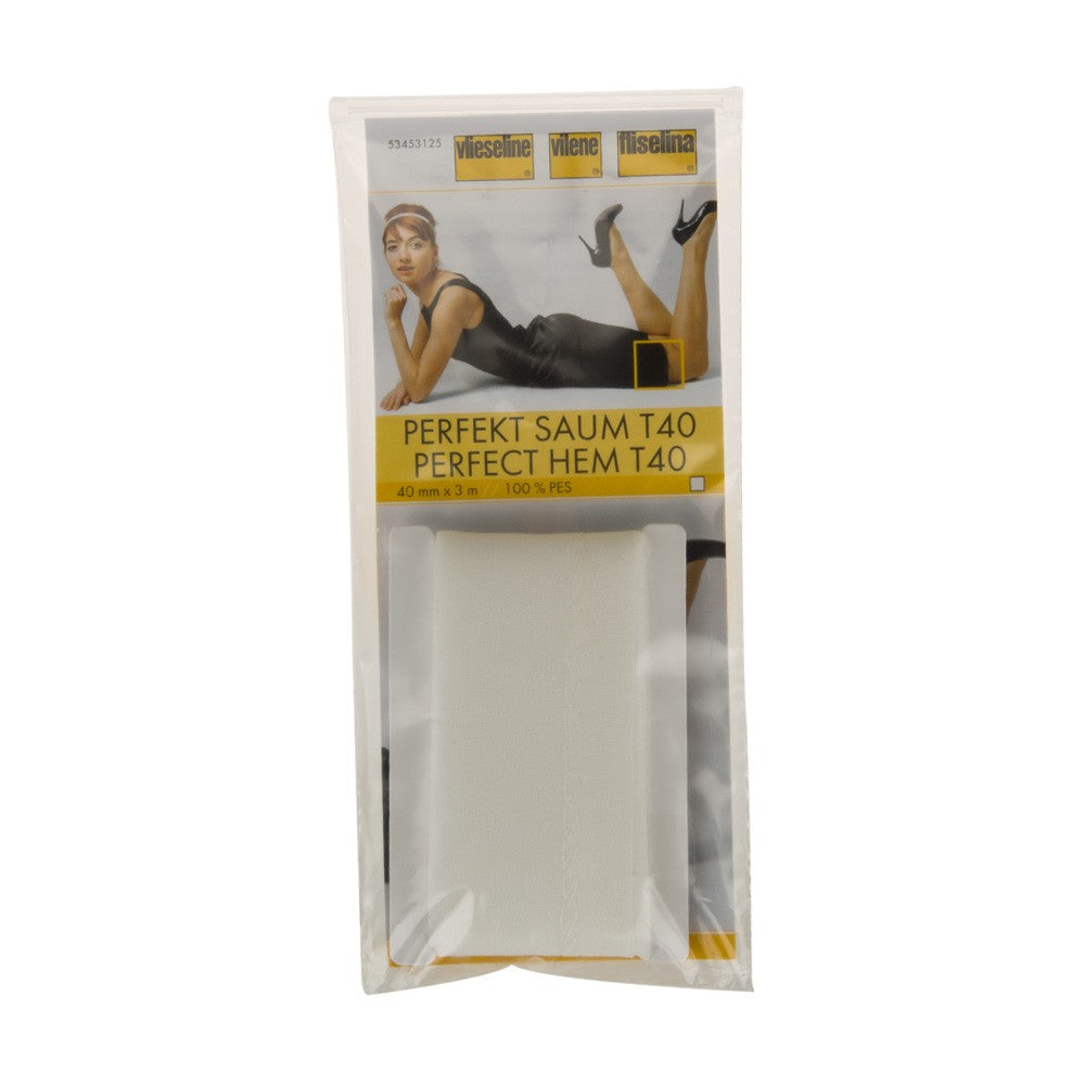 Vliseline 40 mm 3 Metre Beyaz Etek Ucu Bant Telası - T40